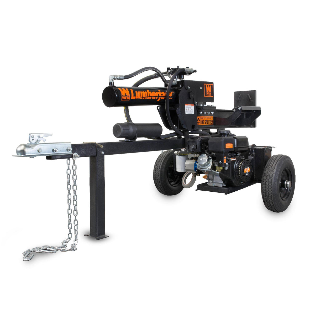 WEN Lumberjack 56222 Gas-Powered Log Splitter with 22-Ton Force, CARB Compliant