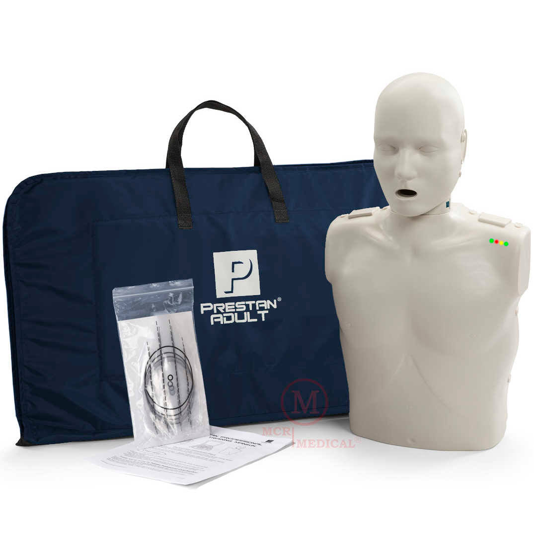 Prestan Adult CPR Training Manikin with CPR Monitor, Light Skin Tone