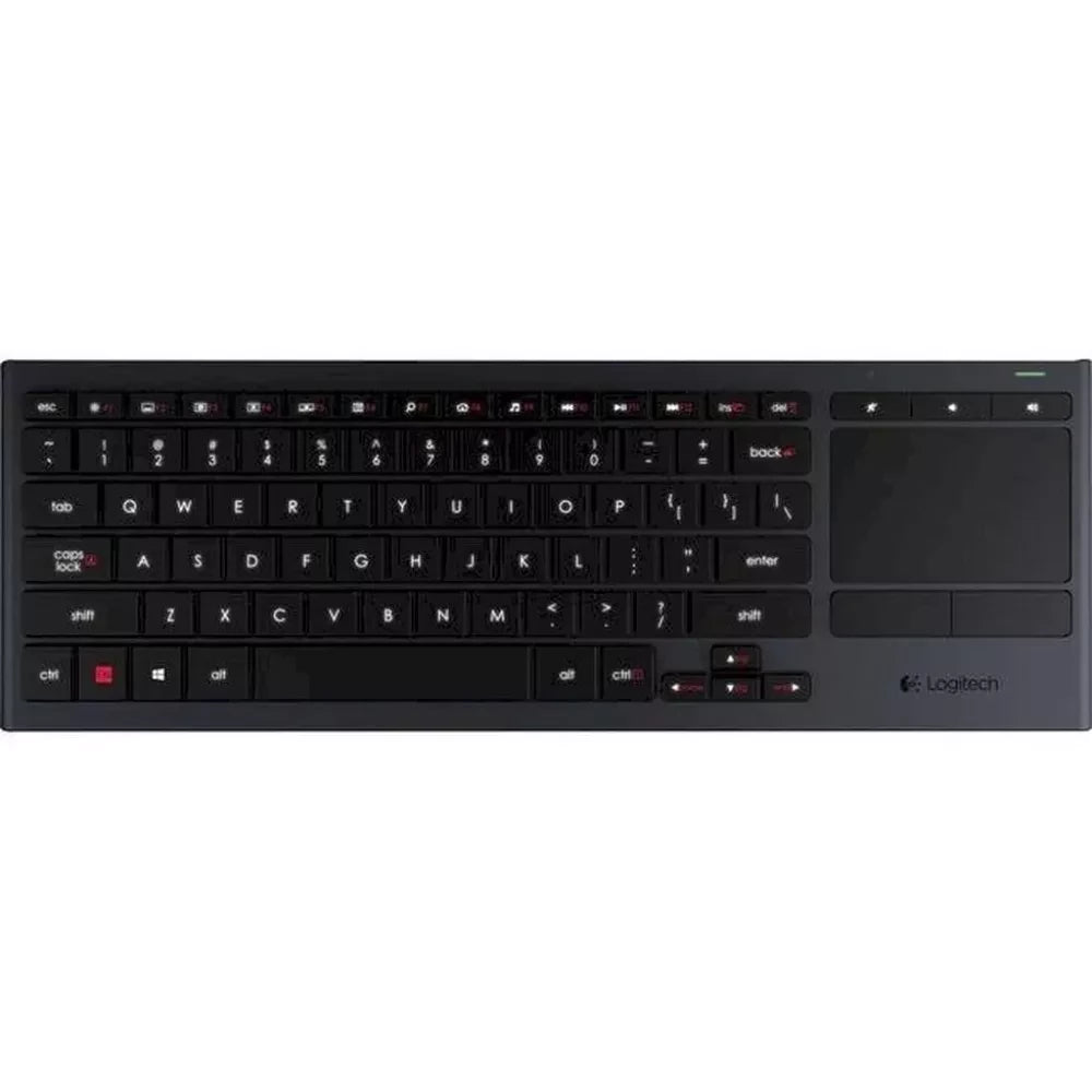 Logitech K830 Illuminated Wireless Living-Room Keyboard with Bluetooth Connectivity