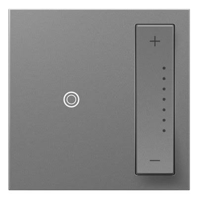 Legrand Adorne sofTap Wireless Master Dimmer, ADTP700RMTUM1, Magnesium Finish