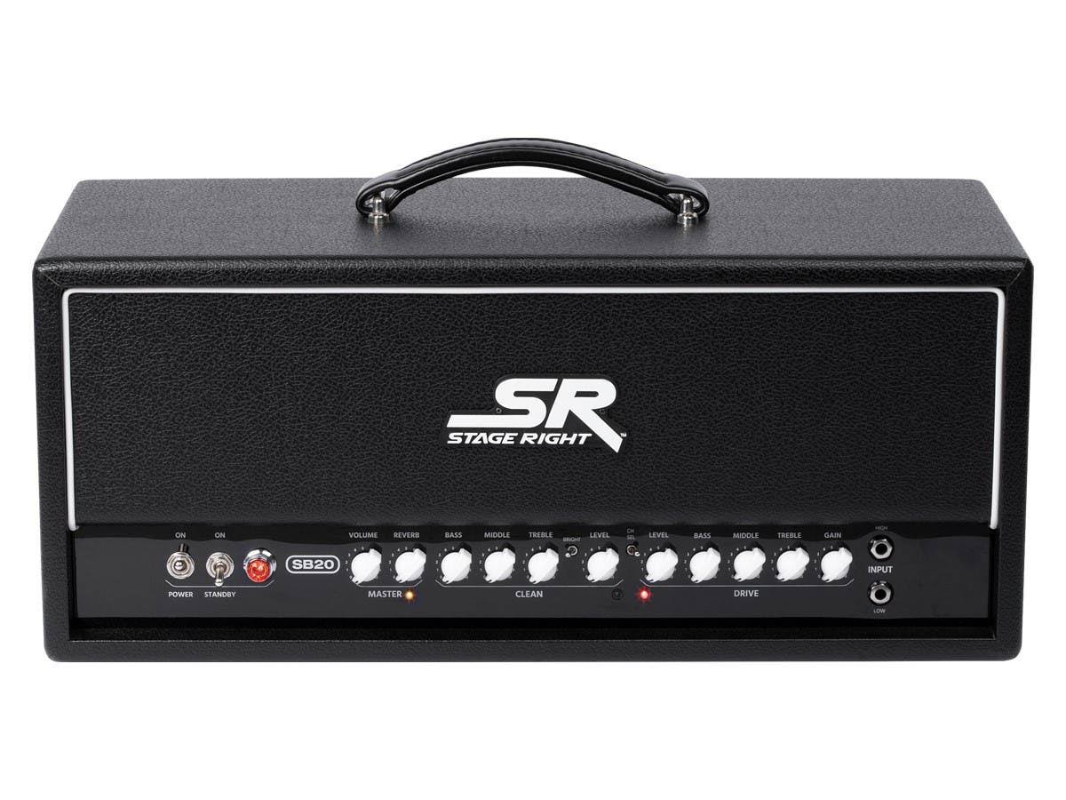 Stage Right by Monoprice SB20 50-Watt All-Tube Guitar Amp Head with 2-Channel Design and Reverb