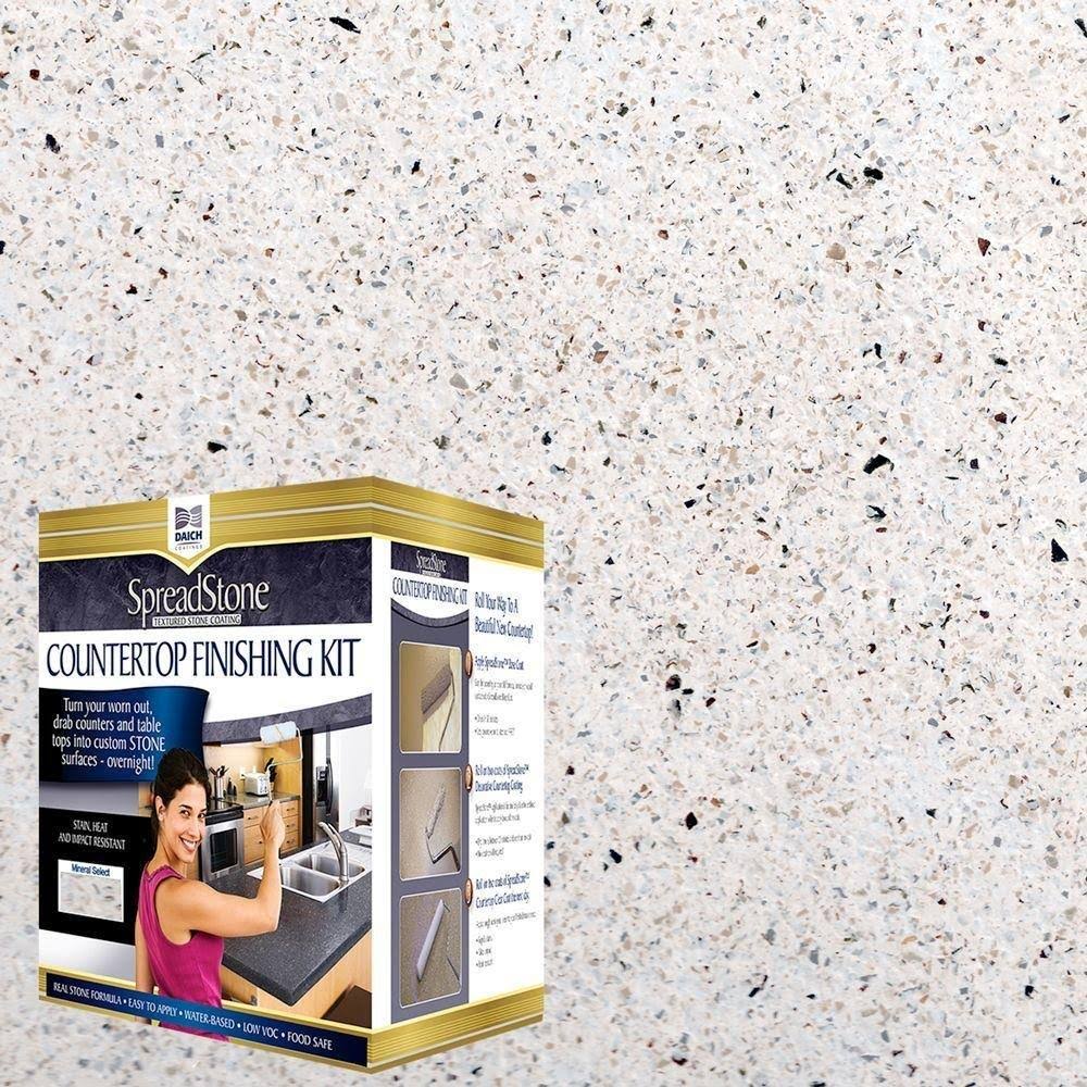 DAICH SpreadStone Mineral Select Countertop Refinishing Kit, Quart, Natural White, DCT-MNS-NW