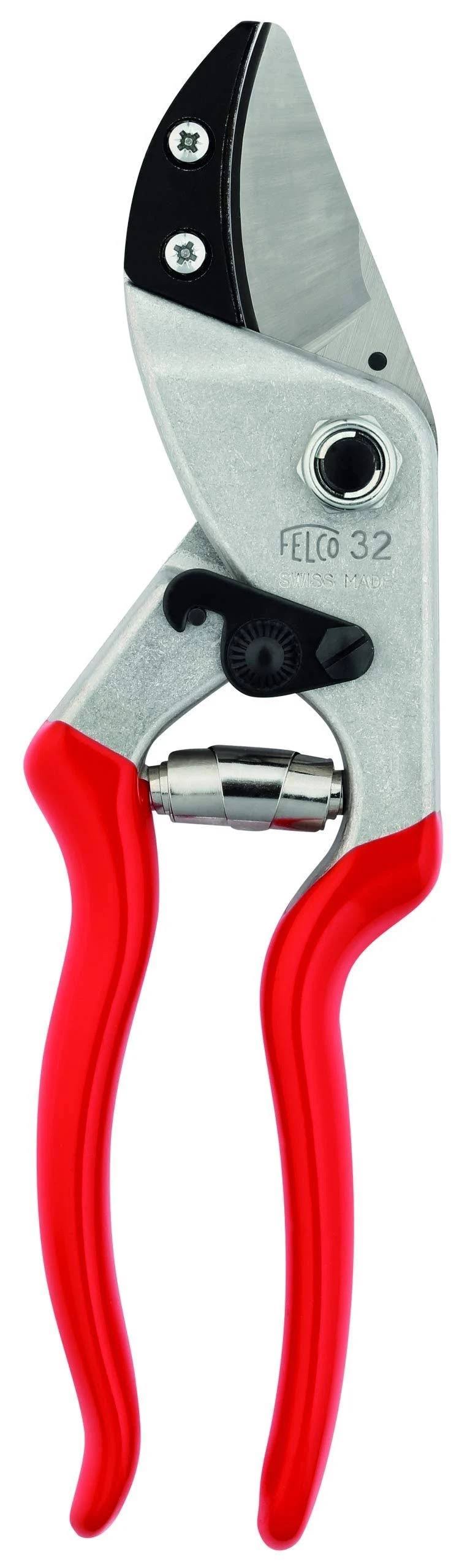 Felco 32 Red Anvil Pruning Shears for Hardware and Electronic Applications
