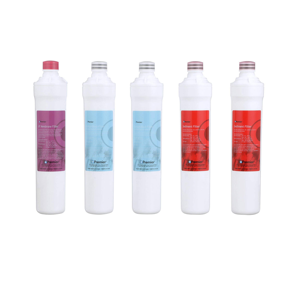 Watts Premier 560039 UF-3 Ultra Filtration Annual Pack with 5 Filters