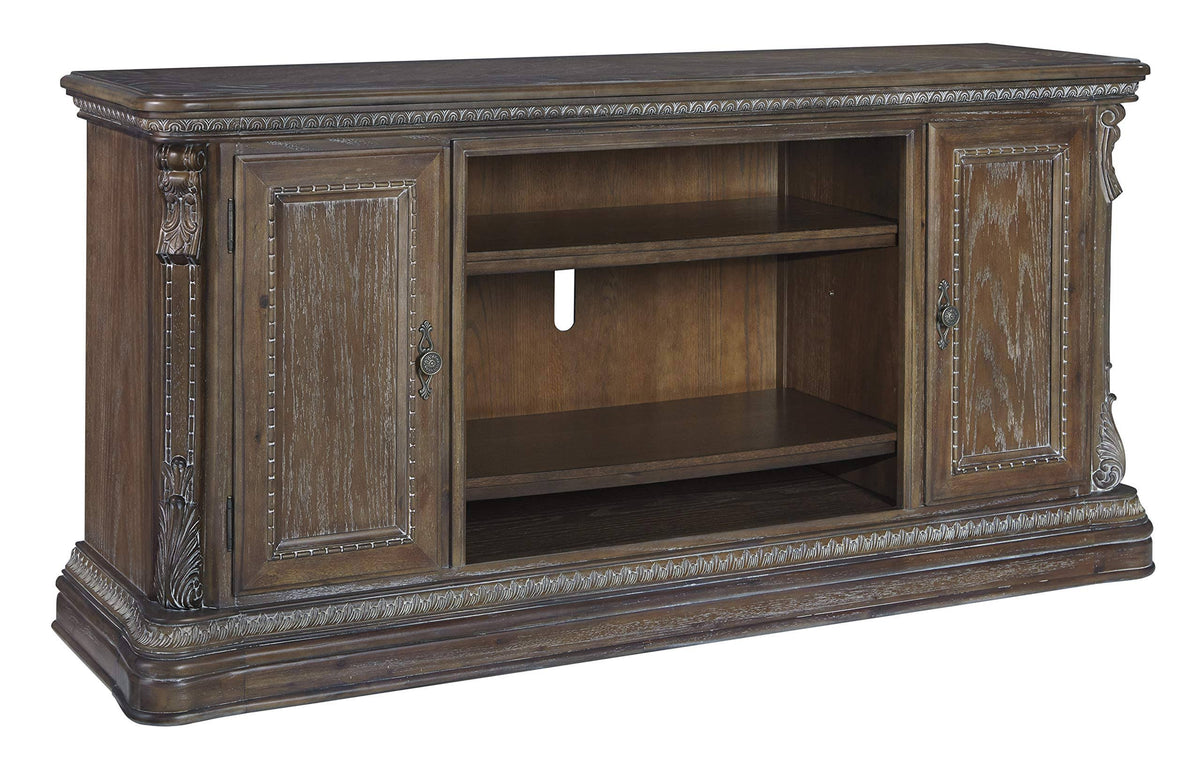Charmond Extra-Large TV Stand by Ashley Furniture with Integrated Fireplace