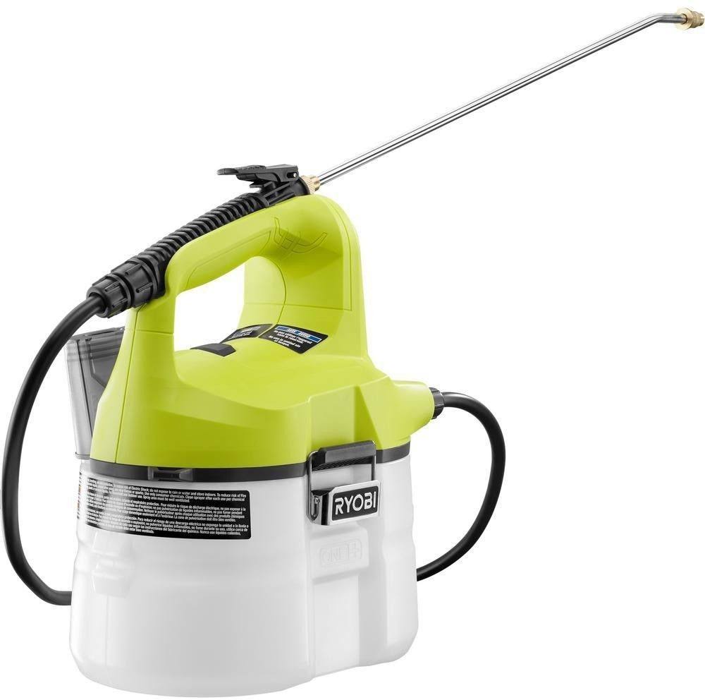 Ryobi One+ Cordless Chemical Sprayer with 18-Volt Lithium-Ion Power, Equipment Only