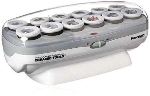 Conair Pro Ceramic Tools Porcelain Series Roller Hair Setter, 12-Count Set