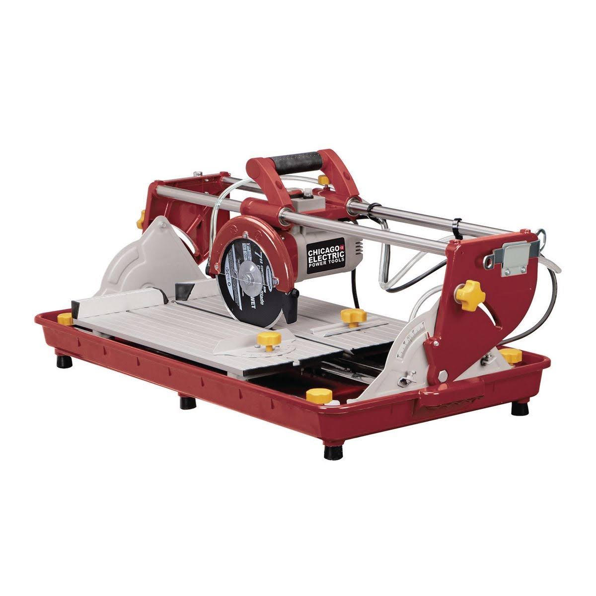 Chicago Electric 62382 Bridge Tile Saw with 7 in. Blade and 1.5 HP Motor