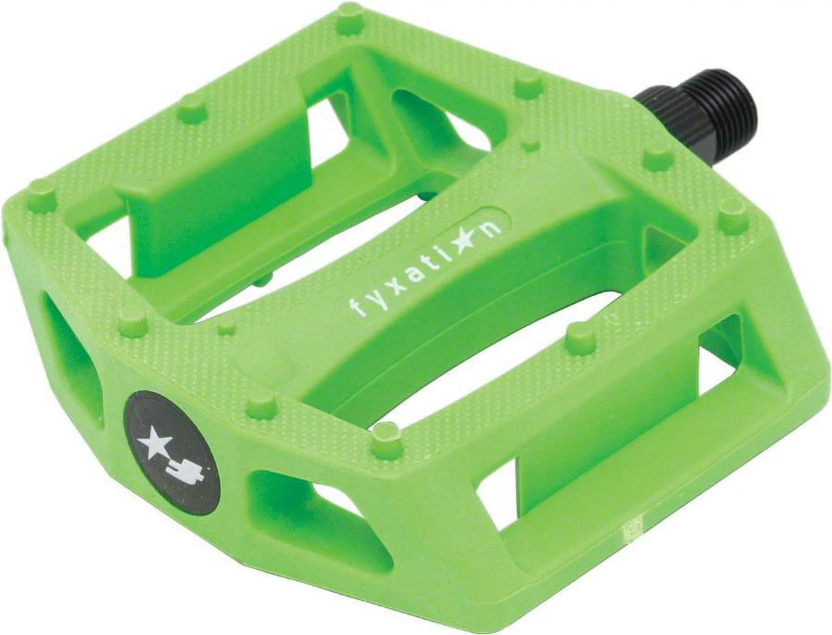 Fyxation Gates Green PC Bicycle Pedals