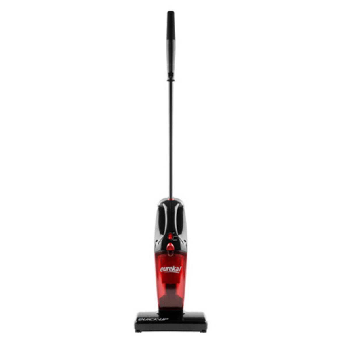 Eureka Quick Up 169H Bagless 2-in-1 Stick Vacuum in Black and Radiant Red