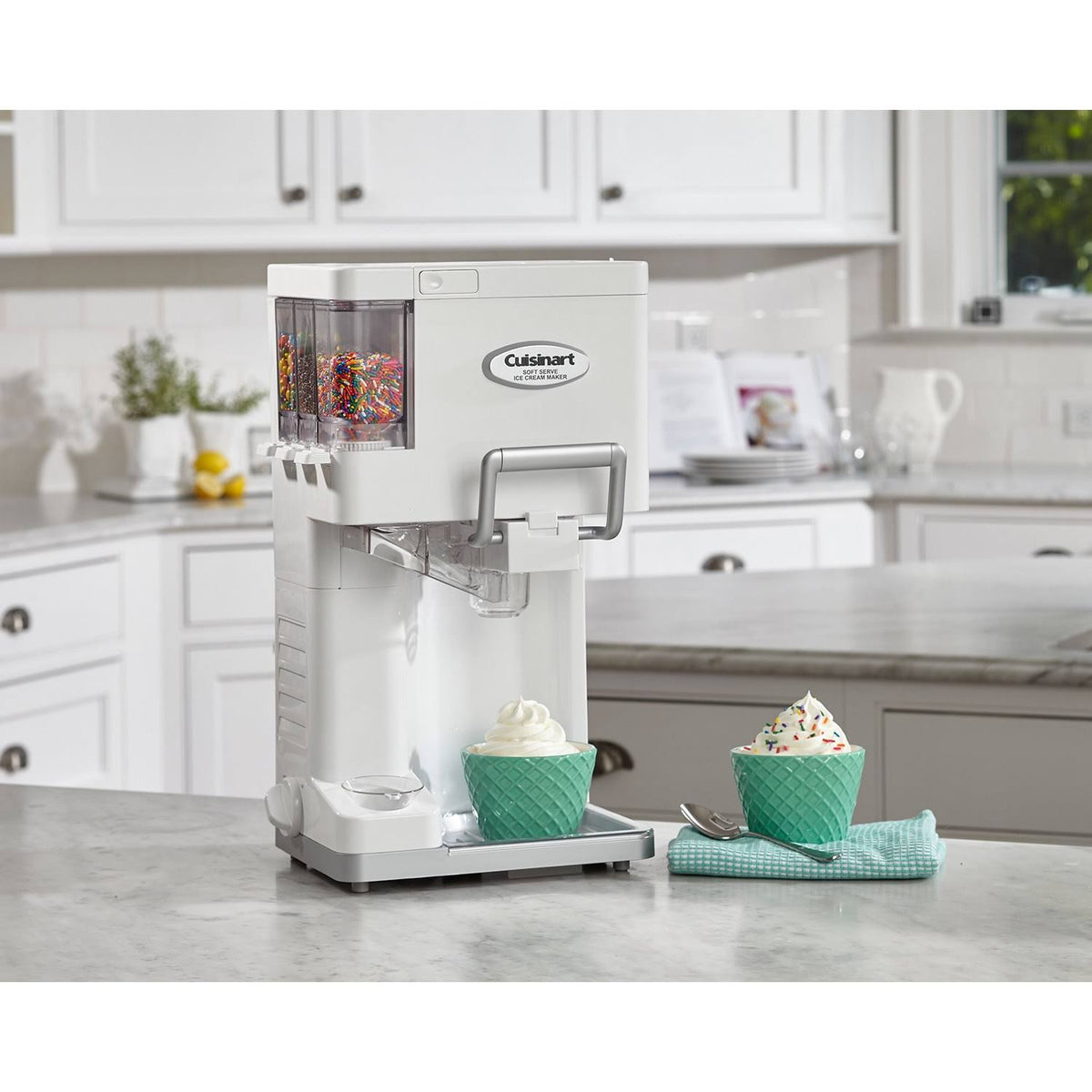 Cuisinart Mix It In Soft Serve Ice Cream Maker with White Finish