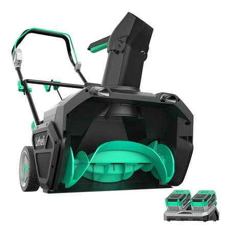 Litheli Cordless Snow Blower with Brushless Motor, 2x20V 20-Inch Snow Thrower