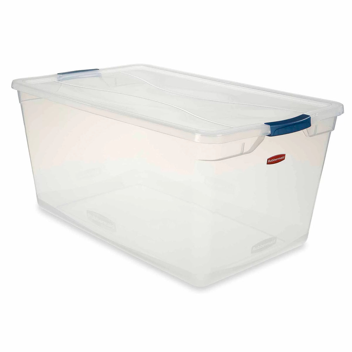 Rubbermaid Clever Store Clears 95 qt Storage Container with Standard Latch, Clear