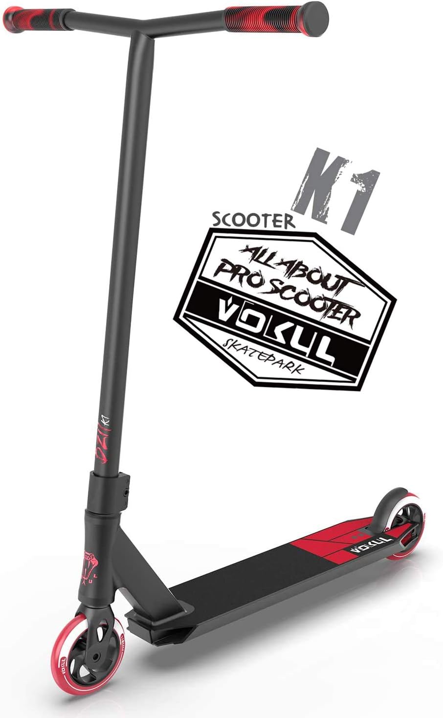 VOKUL K1 Pro Freestyle Stunt Scooter for Beginners and Intermediate Riders, Designed for Kids 8 Years and Up, Teens, and Adults