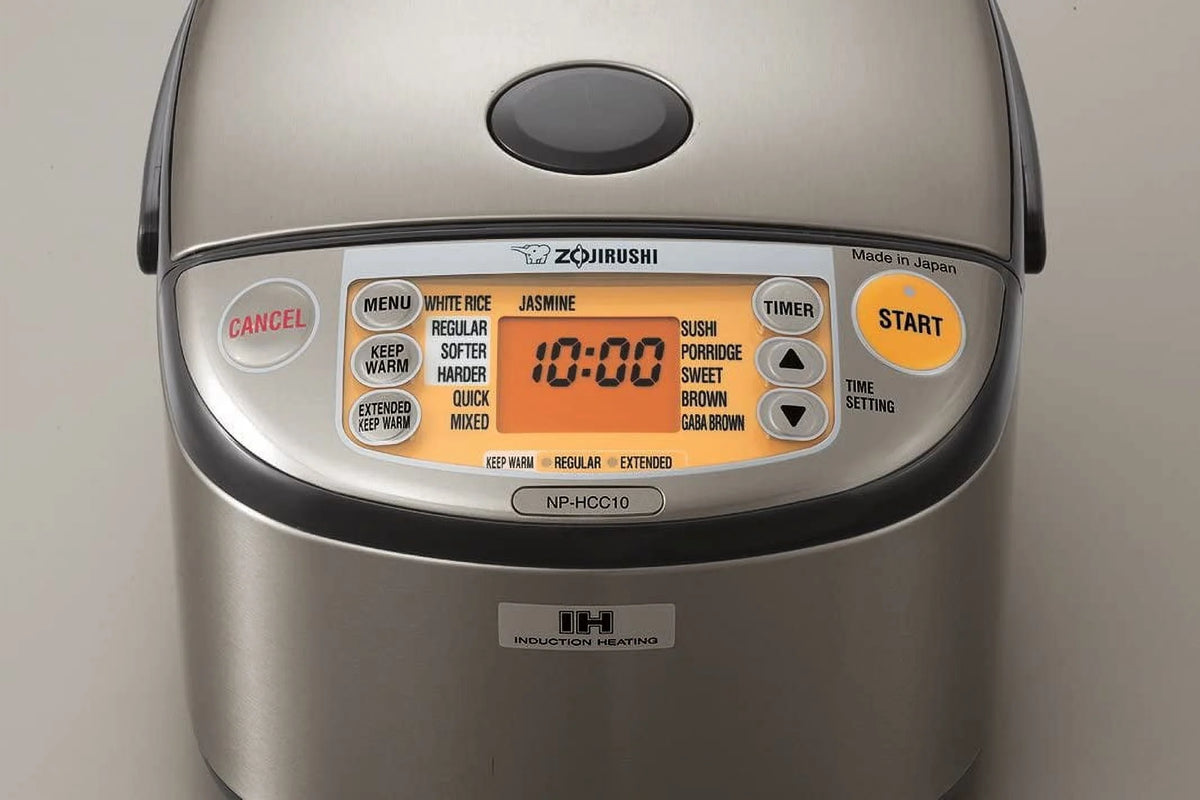 Zojirushi NP-HCC10XH Rice Cooker and Warmer with Induction Heating System, 1 L, Stainless Dark Gray