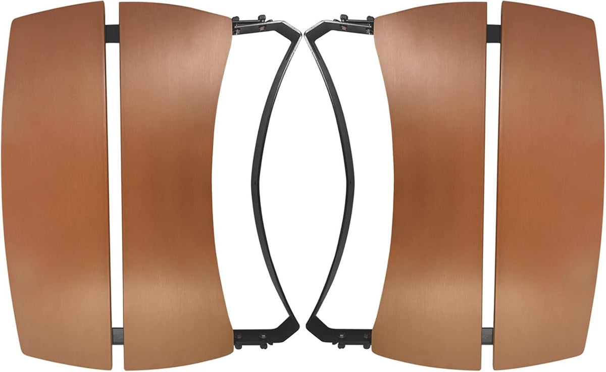Quantfire Composite 2-Slat Side Shelves for Large Big Green Egg, Folding Egg Mates Replacement Parts for Grill and Smoker