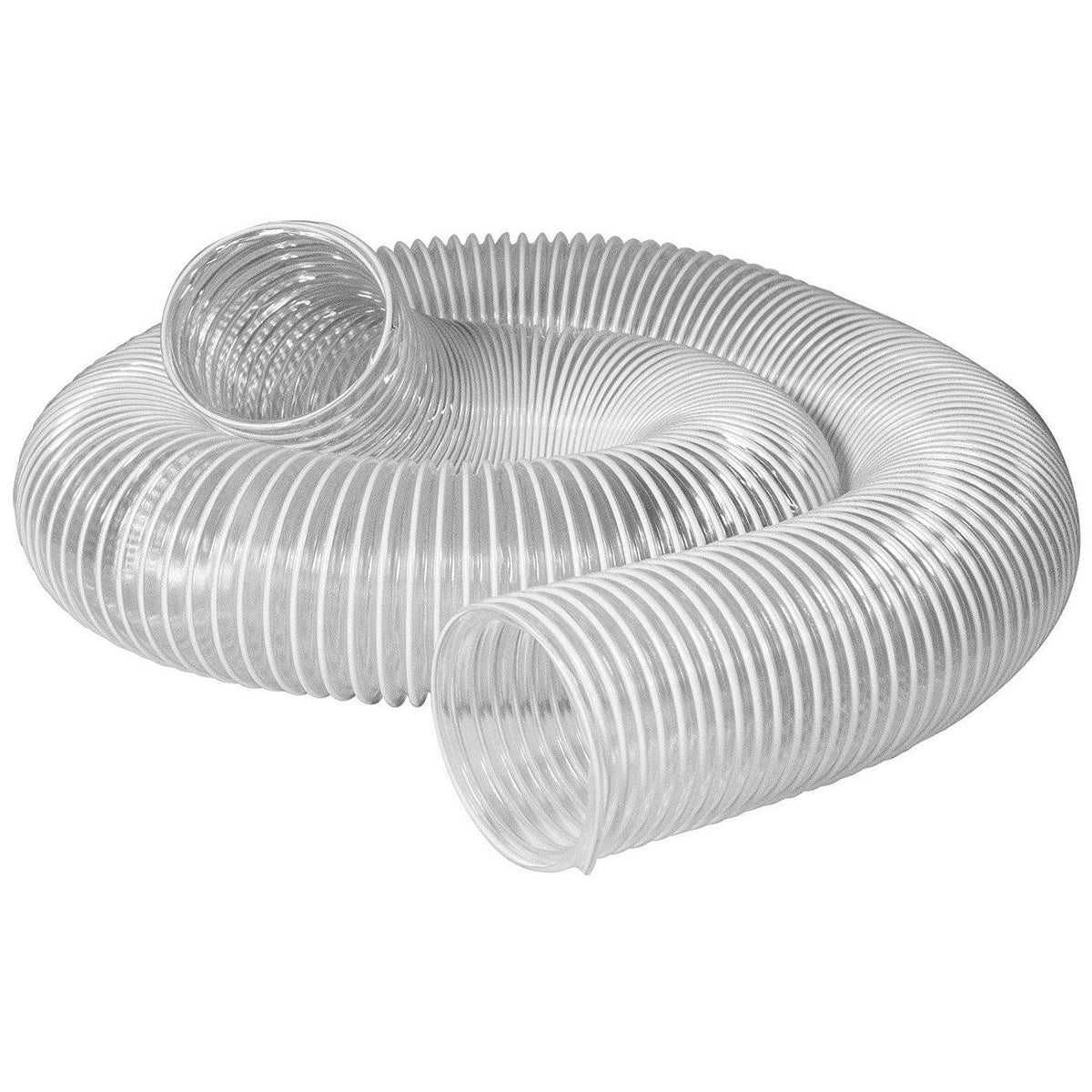 Powertec 70221 Flexible Clear Vue PVC Dust Collection Hose, 6 Inch x 10 Feet