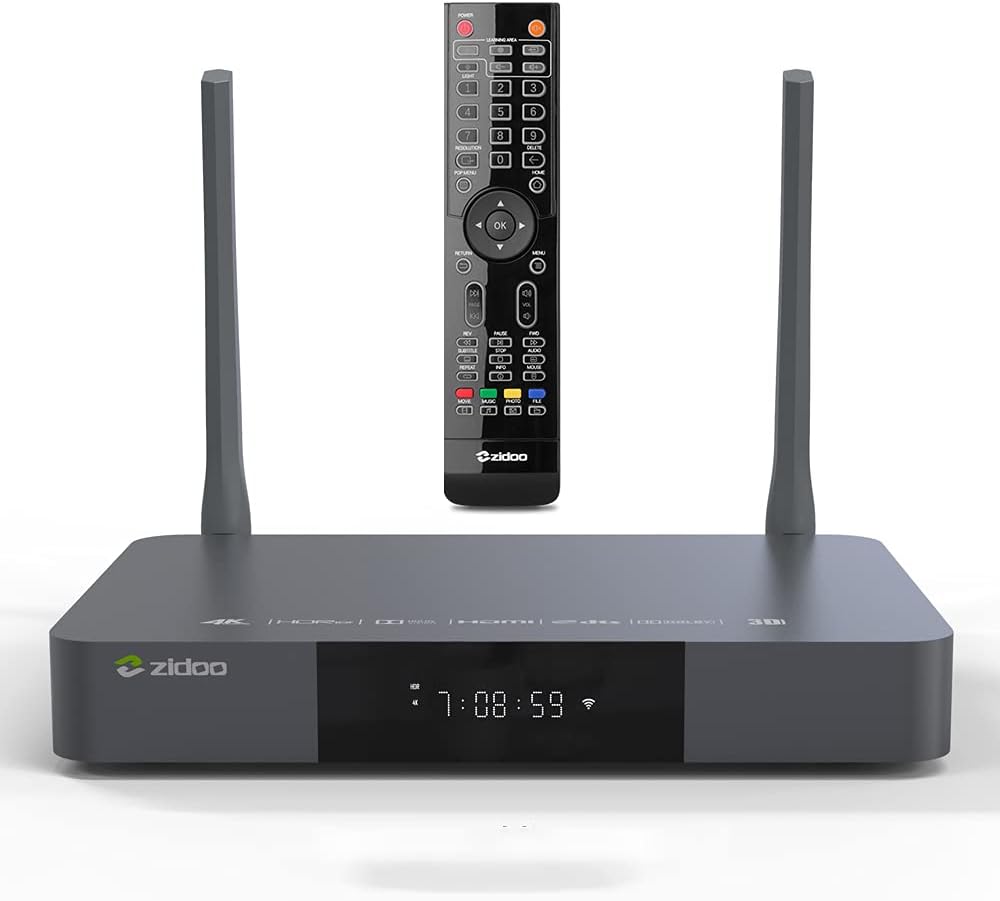Zidoo Z9X 4K Android TV Box with Android 9.0, 2G+16G Storage, HDR10+, and VS10 Image Quality Engine