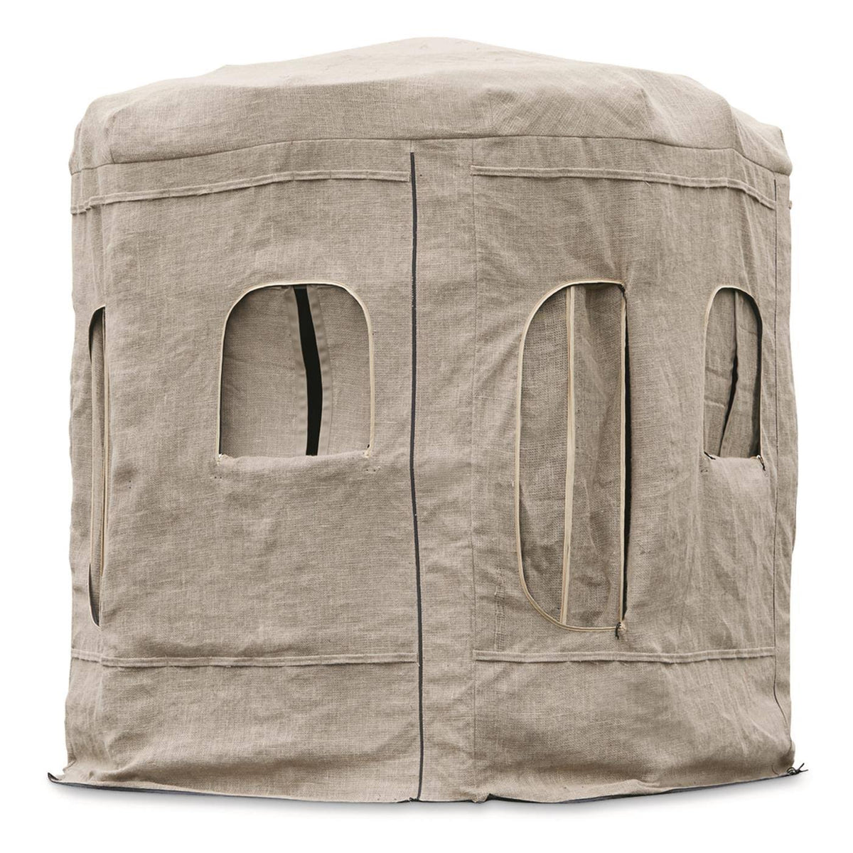 Bolderton Large Heavy-Duty Burlap Blind for Outdoor Concealment, Tan