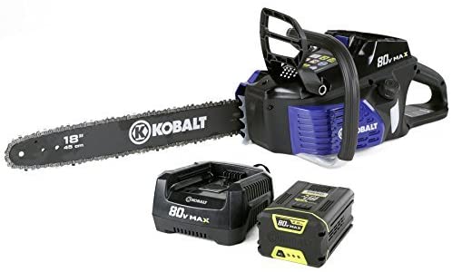 80-Volt Max Lithium-Ion Cordless Electric Chainsaw with 18 in Bar