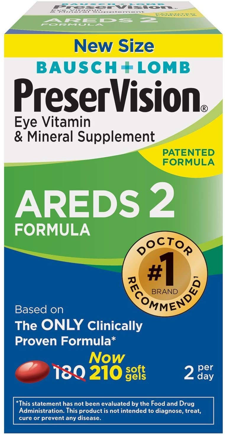 PreserVision AREDS 2 Formula Dietary Supplement, 210 Count