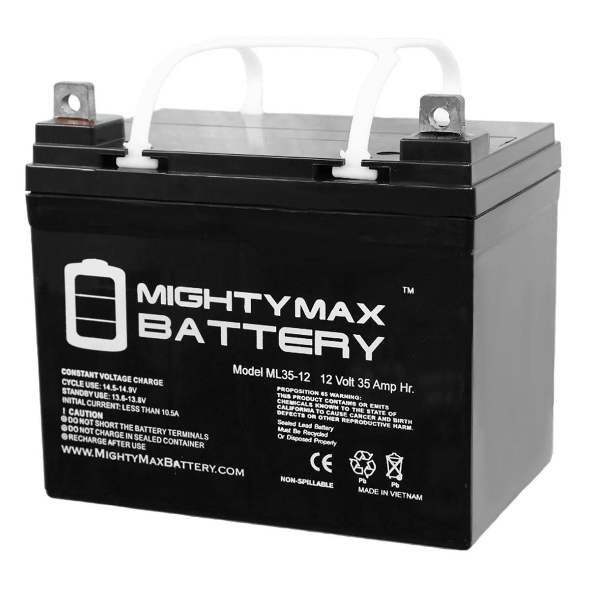Mighty Max 12V 35Ah Replacement Battery for Pride Mobility Jazzy Select GT