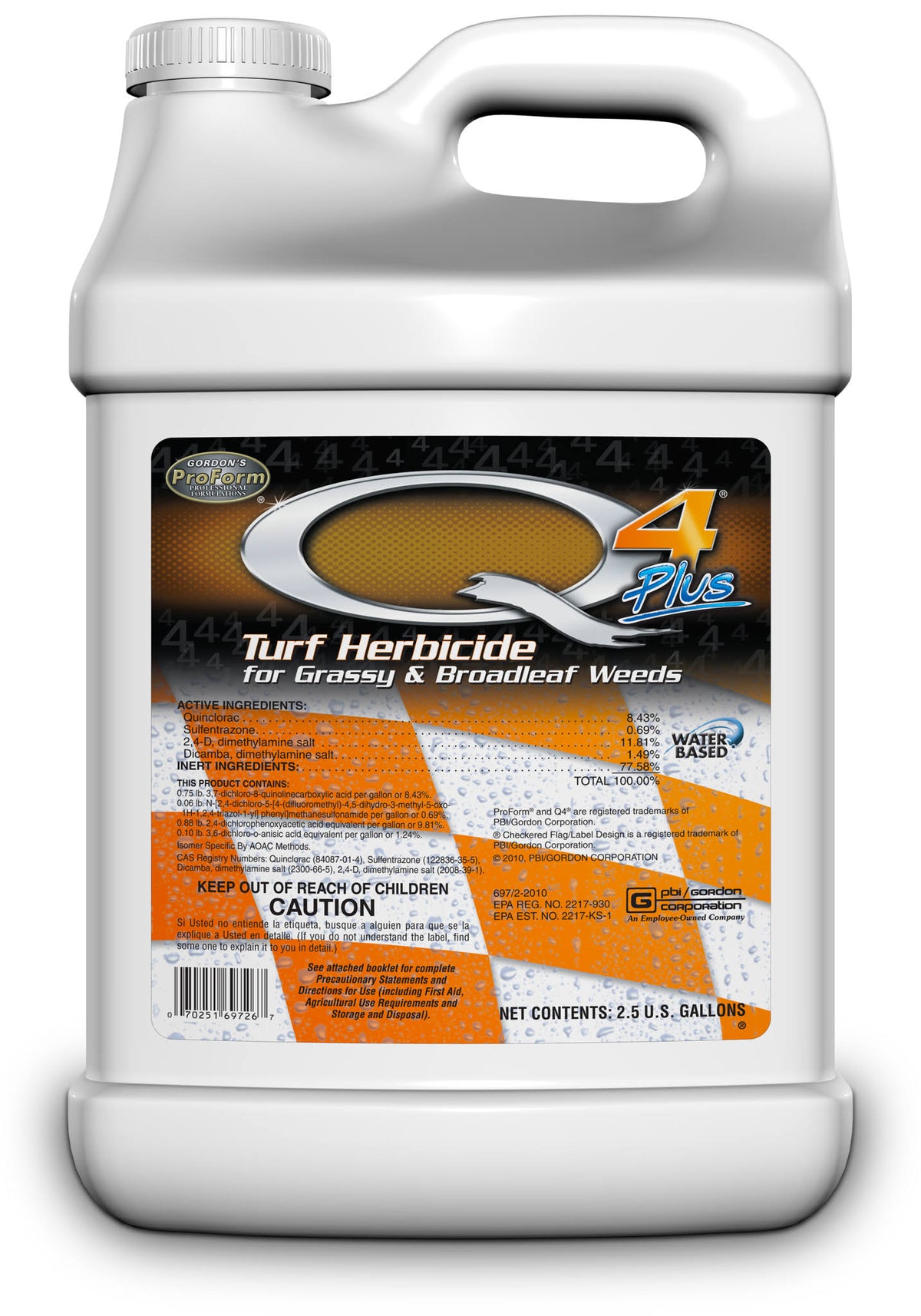 Q4 Plus Herbicide, 2.5-Gallon Container