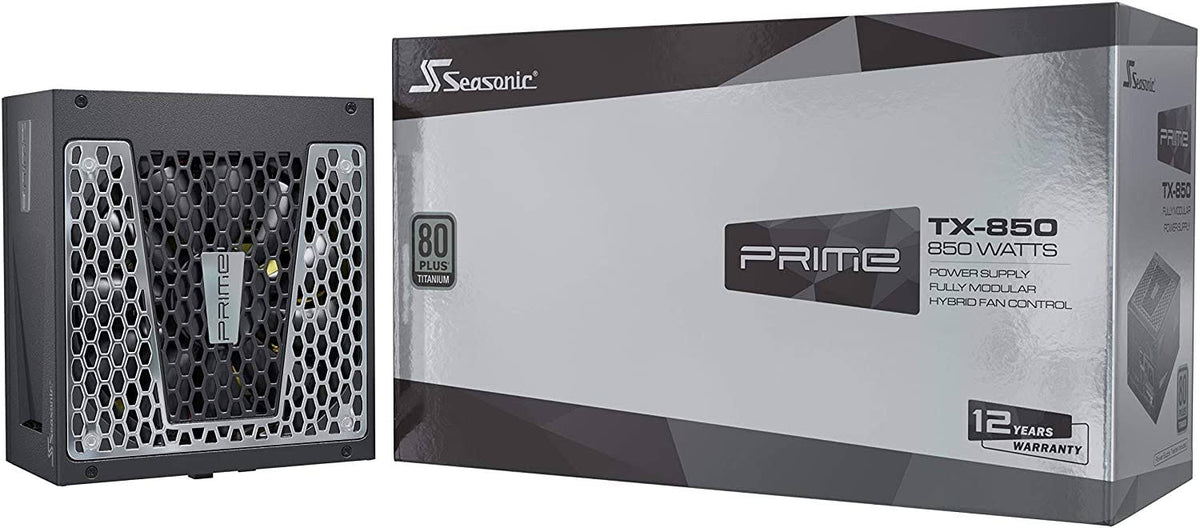 Seasonic Prime TX-850 850W Power Supply with 80+ Titanium Efficiency, Full-Modular Cabling and Fan Control