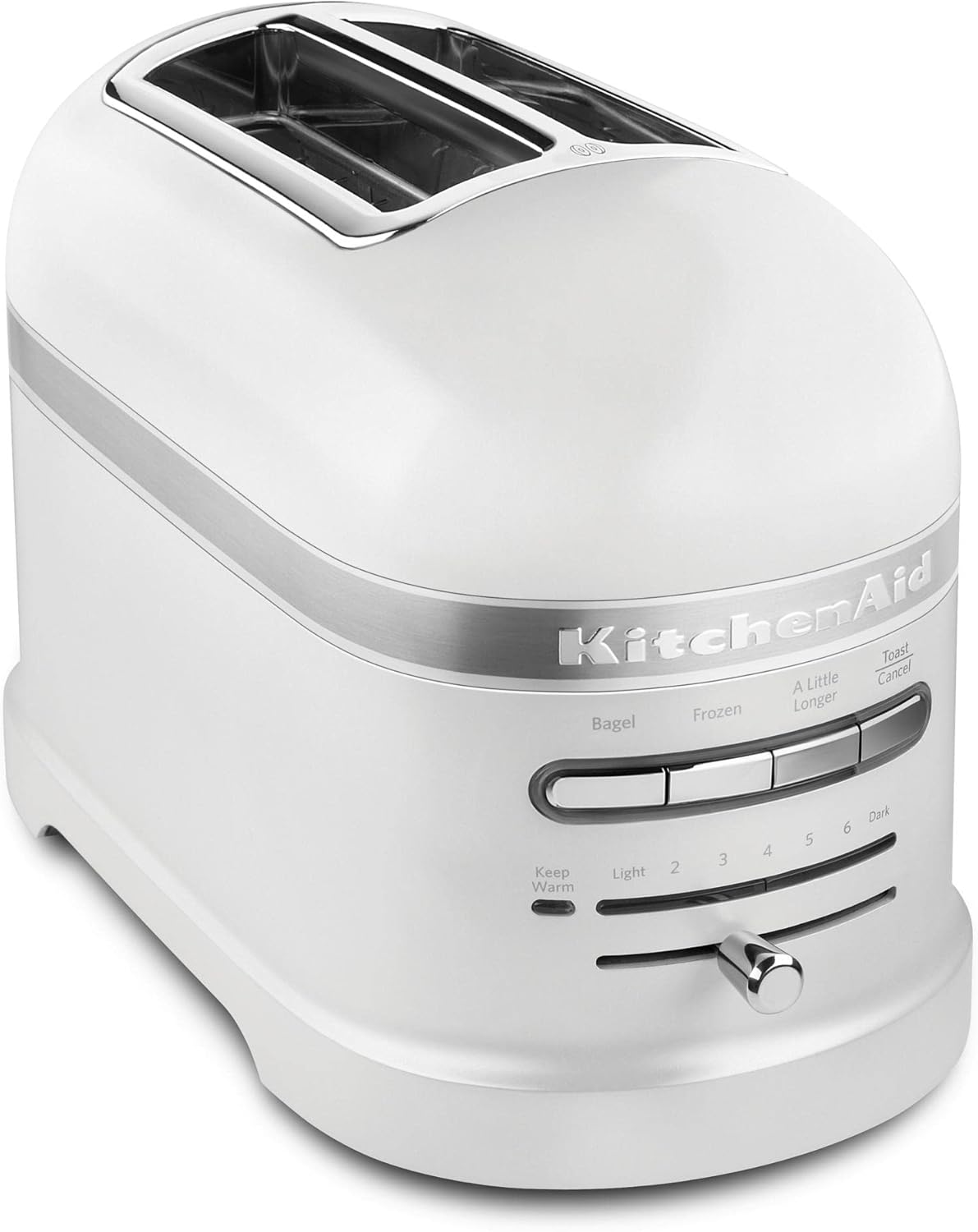 KitchenAid Pro Line Series Automatic 2-Slice Toaster with Extra-Wide Slots, Frosted Pearl White