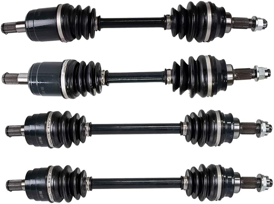 Front and Rear High-Strength Axle Kit for Honda Rincon TRX650, 2003-2004, 44250-HN8-003 and 44350