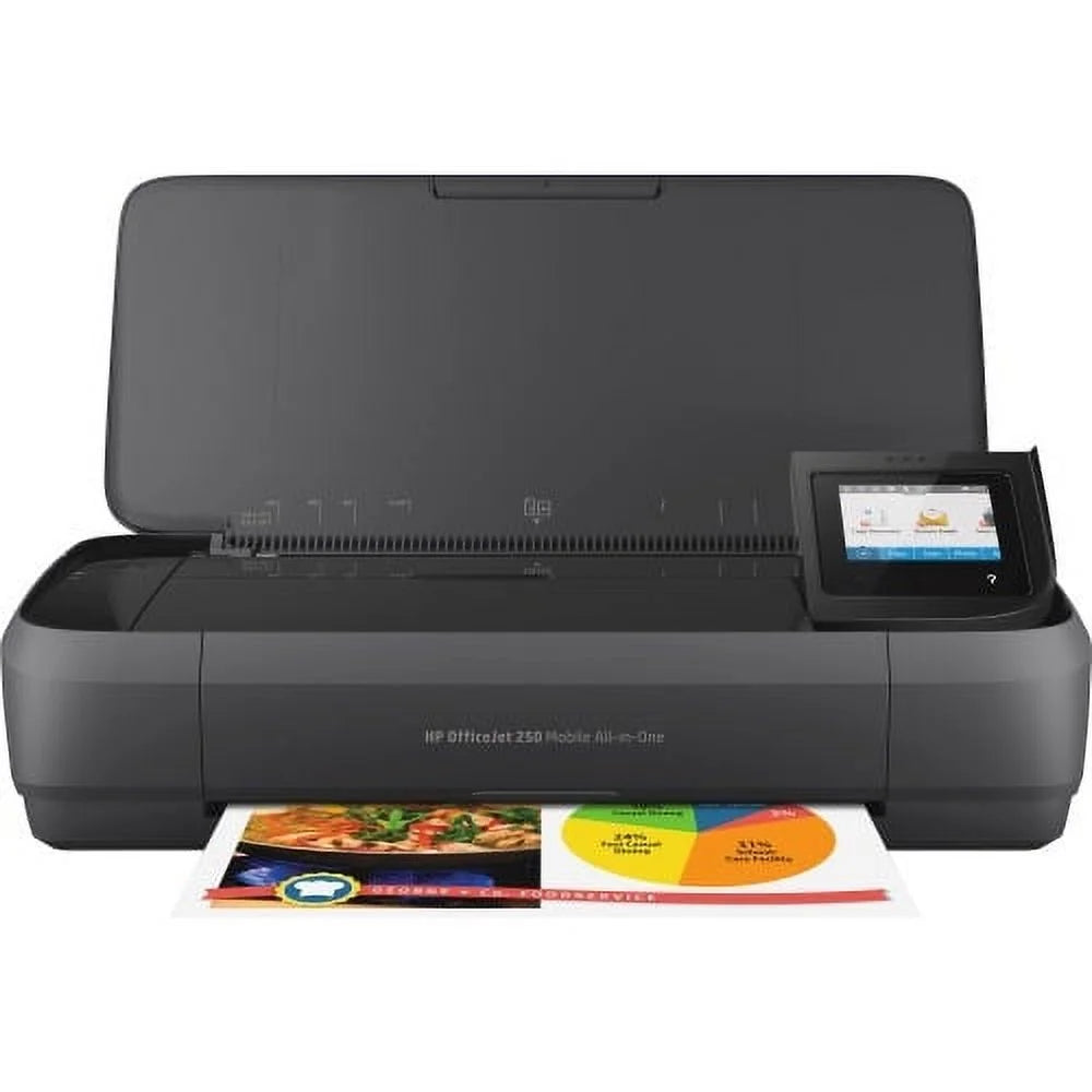 HP OfficeJet 250 Mobile All-in-One InkJet Printer with Wireless Mobile Print, Scan and Copy, CZ992A