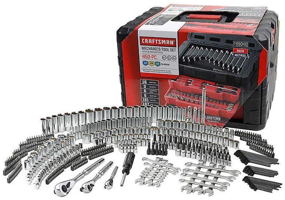 Craftsman 450-Piece Mechanics Tool Set, Featuring Ratchet, Socket and Hand Wrench Tools, 2025