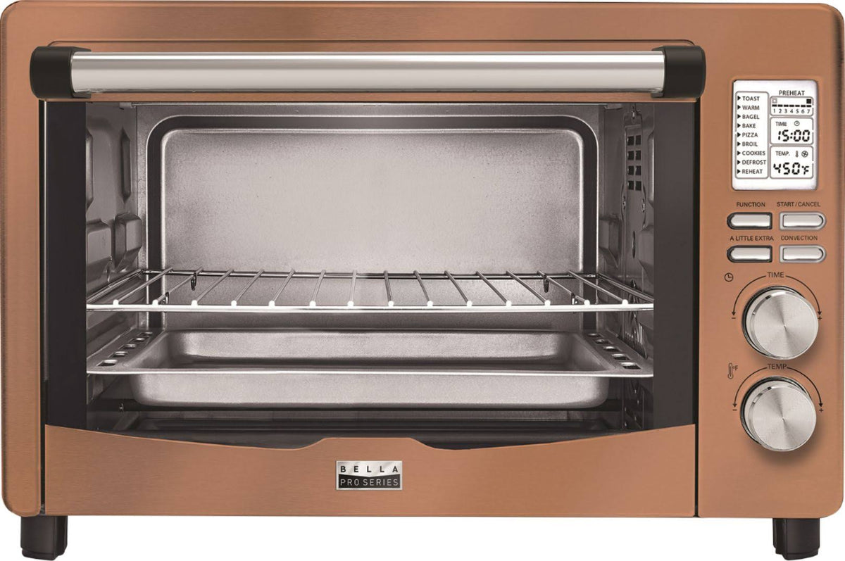 Bella Pro Series Convection Toaster and Pizza Oven, Copper, 90096