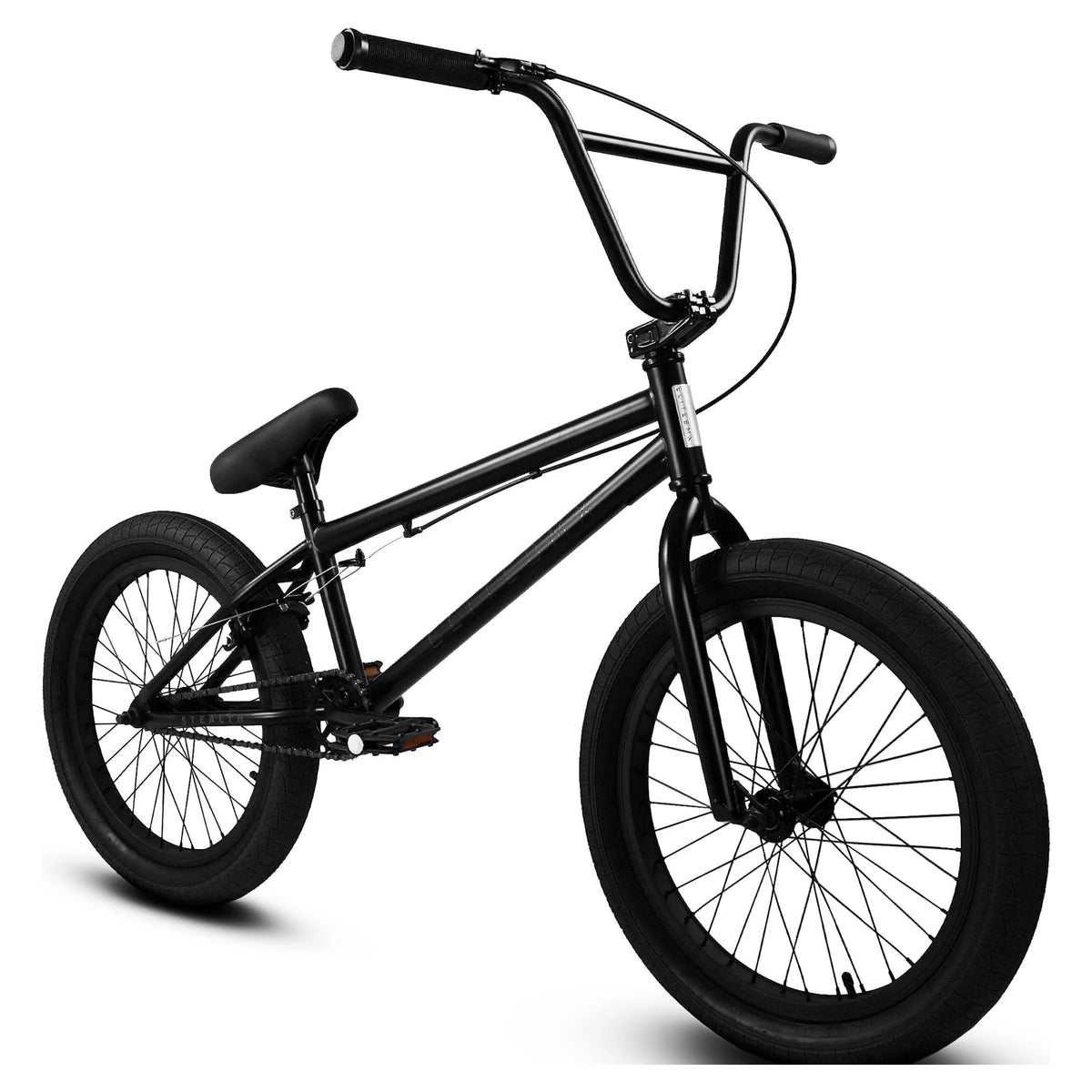 Elite Stealth 20-Inch BMX Bicycle, Matte Black