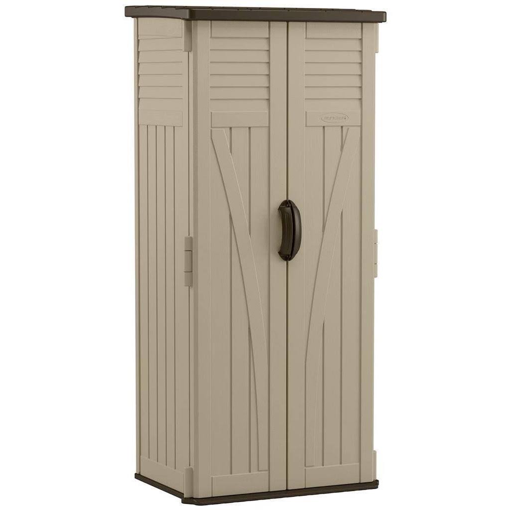 Suncast BMS2000 Resin Vertical Storage Shed with 22 Cu. Ft. of Capacity