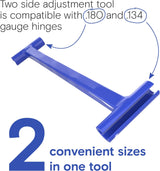 Model 1002B Dual-Hinge Bender for Commercial Door Hinges, 0.134 and 0.180 Gauge, Blue
