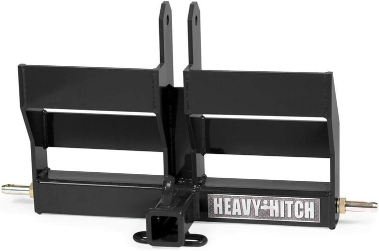 Category 1 3-Point Hitch Receiver Drawbar with Dual Weight Bracket, Green