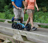 KneeRover Quad All-Terrain Knee Walker with Metallic Blue Finish