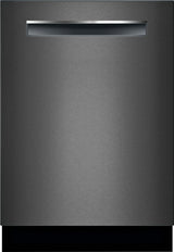 Bosch 800 Series Built-In Dishwasher, 24-Inch Top Control Design with CrystalDry, Third Rack, Stainless Steel Tub and 42 dBA Operation, Black Stainless Steel