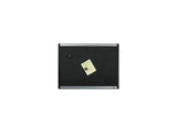 Lorell 48 × 36-Inch Black Mesh Bulletin Board with Fabric Cover