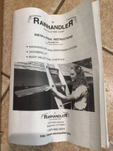 Rainhandler Self-Cleaning Aluminum Gutter Replacement, 3X 5 ft., White