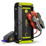 Tacklife T8 Pro Car Jump Starter with 1200A Peak Power, 18000mAh Battery, LCD Screen and Water-Resistant Housing, Orange