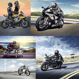 DOT-Approved Full-Face Motorcycle Helmet with Integrated Crash Protection, HD Visor, Ventilation System and Four-Season Design for Men and Women