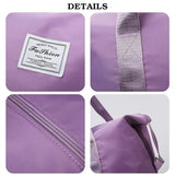 Expandable Rolling Duffle Bag with Foldable Design, Detachable Casters and Telescoping Handle, Wheeled Carry-On Weekender for Women and Men, Purple