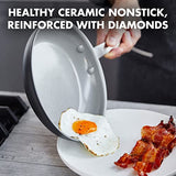 GreenPan Chatham 12-Inch Gray Frying Pan with Lid, Hard-Anodized Ceramic Nonstick Skillet, PFAS-Free, Dishwasher Safe and Oven Safe