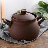 Ceramic Casserole Cooking Pot Crafted from Clay Stoneware, Japanese Stew and Oven Bakeware for Cazuelas de Barro