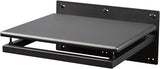 Pangea Audio Wall-Mount Turntable Shelf for Record Players, Black