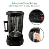 Black NutriChef Vertical Rotisserie Oven for Rotating Kebob Cooking