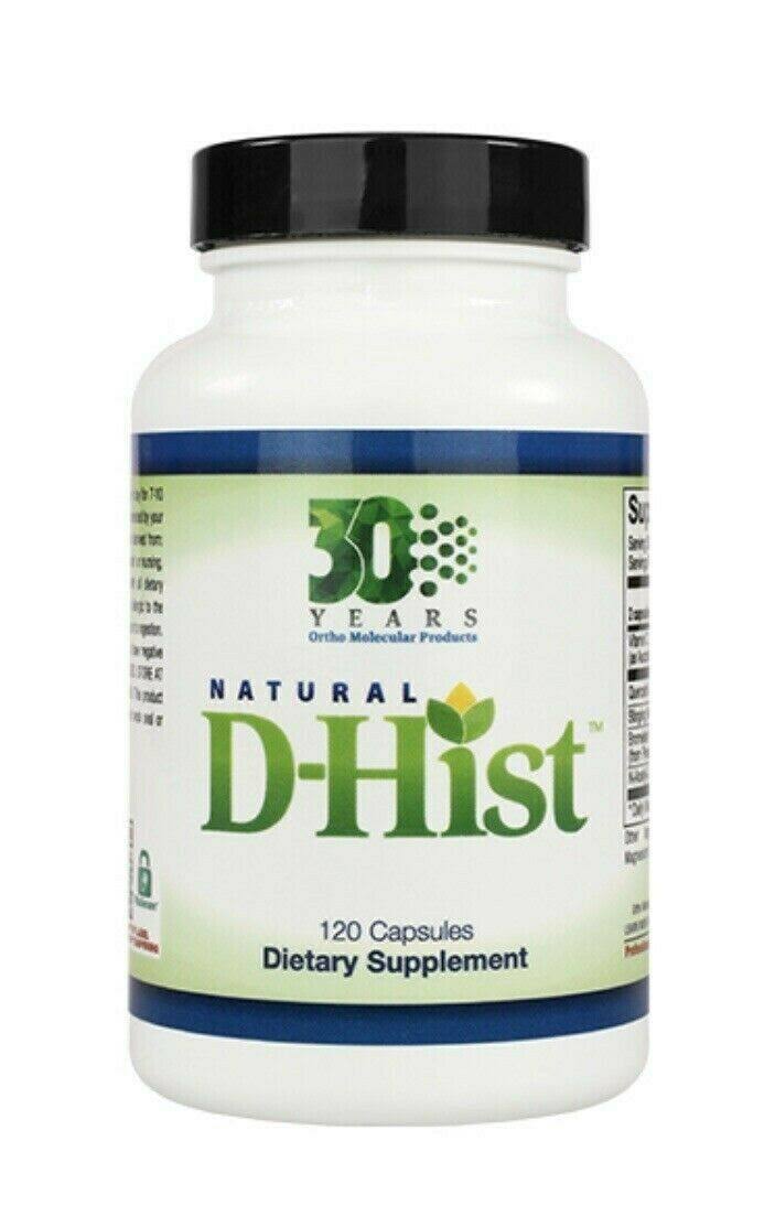 Ortho Molecular D-Hist Natural Supplement, 120 Capsules