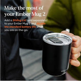Ember Temperature Control Smart Mug 2, 14 Oz App-Controlled Heated Coffee Cup with Improved Design & 80-Minute Battery Life, White